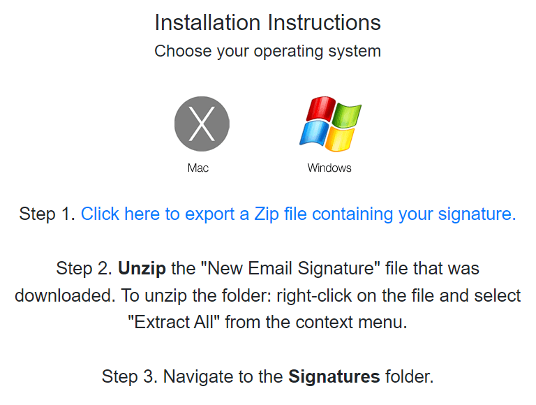 Installation instructions