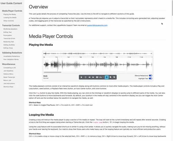 User guide highlight